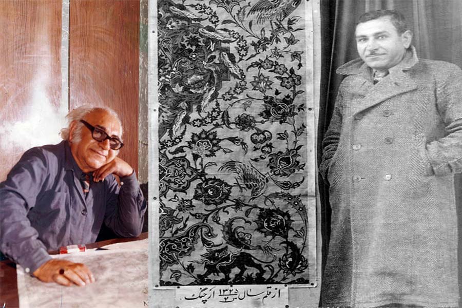 احمد ارچنگ استاد بزرگ طراحی فرش دستباف ایرانی