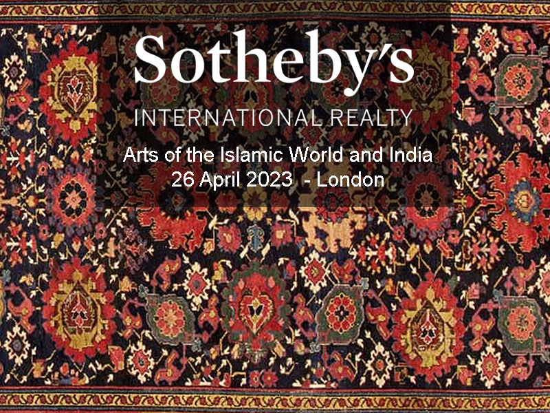 «هنرهای جهان اسلام و هند، از جمله فرش‌ها و قالی‌های زیبا» در حراجی ساتبیز