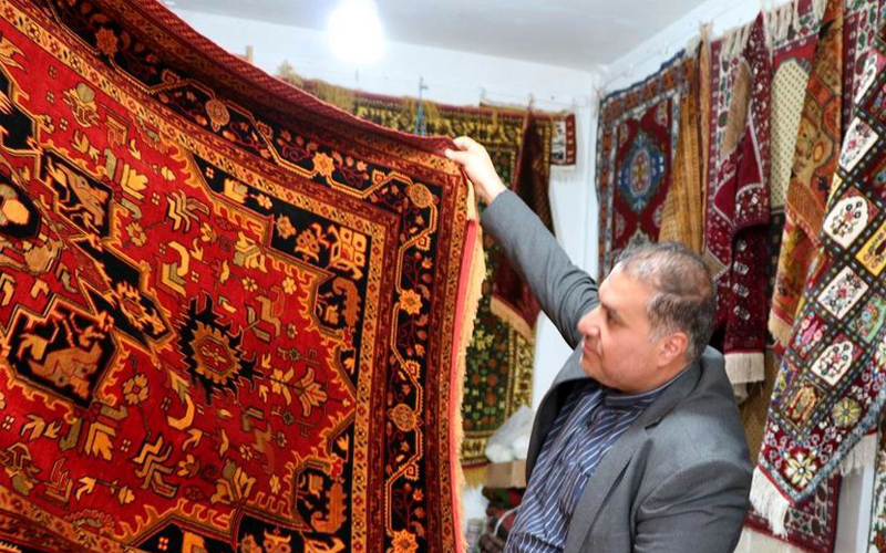 بازدید وزیر بهداشت از فرش دویدخ و اسب‌های ترکمن